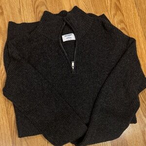 Old Navy Women's Dark Gray Cowl Neck Sweater Dress